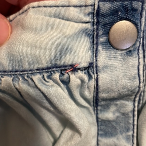 Bongo Skater Skirt Light Wash Blue Mini Size L - Picture 6 of 6